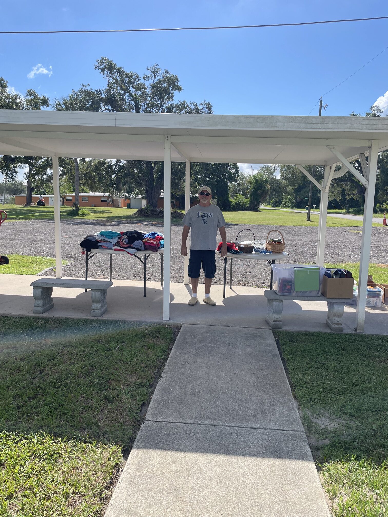 Food pantry supplies ready for distribution